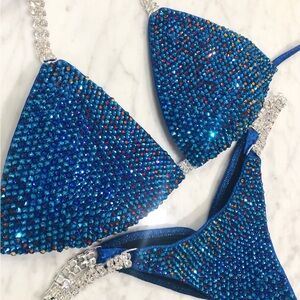 BLUE HANDMADE COMP BIKINI